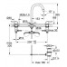 GROHE Concetto umyvadlová tříotvorová baterie, DN 15, chrom 20216001