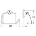 GROHE Essentials držák toaletního papíru s krytem, chrom 40367000