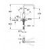 GROHE Eurodisc Cosmopolitan páková dřezová baterie, DN 15, chrom 32259002