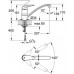 GROHE Eurodisc páková dřezová baterie, DN 15, chrom 33770001