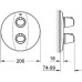 GROHE Grohtherm 3000 termostatická sprchová baterie podomítková, chrom 19359000