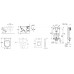 GROHE Uniset - Uniset pro závěsné WC, kompletní sada 38643SET-KB