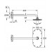 GROHE Rainshower - Hlavová sprcha, sprchové rameno 422 mm, chrom 26170000