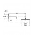 GROHE Rainshower-Hlavová sprcha Cosmopolitan,rameno 422 mm, bílá/chrom 26171LS0