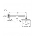 GROHE Power&Soul-Hlavová sprcha Cosmopolitan,rameno 422 mm,bílá/chrom 26172LS0