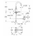 GROHE Grandera dvoupáková umyvadlová baterie DN15, chrom 21107000
