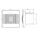 HACO Axiální ventilátor stěnový s žaluzií AV PRO 100 S, bílá 0917