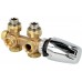 HEIMEIER Multilux 4-Set připojovací garnitura s termostatickou hlavicí, chrom 9690-28.000