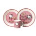TORO jídelní souprava Hello Kitty 3 ks, růžová