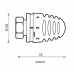 HERZ Termostatická hlavice 9200 „MINI-turbo-H“ se závitem M 30 x 1,5 1920093