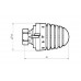 HERZ Termostatická hlavice 9260 PORSCHE-design se závitem M 28 x 1,5 1926006