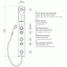 TEIKO Hios masážní panel s termostatickou baterií, bílý V263160N65T01001