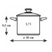 BERGNER Hrnec nerez 20 x 9,5 cm, 2,7, Profi Line BG-6519