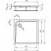 IDEAL Standard ULTRA Flat čtvercová sprchová vanička 70x70 cm K193301