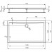 IDEAL Standard ULTRA Flat obdélníková sprchová vanička 140x70 cm, Ideal Grip K1937YK