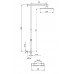 SAPHO INFINITI IF442151 Sprchový sloup s termostatickou baterií