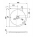 LAUFEN IL BAGNO ALESSI ONE - Keramická vanička, čtvrtkruh 90x90, radius 55 cm, 8.5097.4.