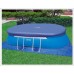 INTEX OVAL FRAME POOL 6,10 x 3,66 x 1,22 m s katrušovou filtrační pumpou ( 12 V ) 26194GN