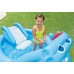 INTEX Hippo Play Center dětský bazén se skluzavkou 221 x 188 x 86 cm 57150