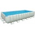 INTEX Bazén Frame Pool Set Ultra Quadra 732 x 366 x 132 cm, filtrace a schůdky 28366NP