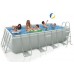 INTEX Bazén Frame Pool Set Ultra Quadra 400 x 200 x 100 cm, filtrace a schůdky 128350GS