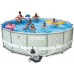 INTEX Bazén Frame Pool Set Ultra Rondo 549 x 132 cm, filtrace a schůdky 28336