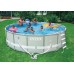 INTEX Bazén Frame Pool Set Ultra Rondo 488 x 122 cm, filtrace a schůdky 128322GS