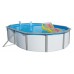 INTEX Bazén Nuovo de Luxe Duo oval 550 x 366 x 120 cm, schůdky, bez filtrace 011253