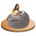 INTEX BEANLESS BAG CHAIR Nafukovací křeslo 107 x 104 x 69 cm, šedé 68579