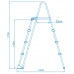 INTEX Ladders With bazénové schůdky 122 cm, 28073