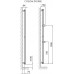 ISAN COLLOM DOUBLE desingový, koupelnový radiátor 1800 / 450, obloha (S11)