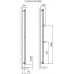 ISAN COLLOM DOUBLE desingový, koupelnový radiátor 1800 / 298, bezbarvý lak (S20)