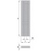 ISAN SOLAR designový, koupelnový radiátor 1206 / 288, sluneční paprsek (S06)