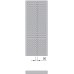 ISAN SOLAR designový, koupelnový radiátor 1206 / 477, bezbarvý lak (S20)