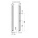 ISAN OCTAVA DOUBLE koupelnový radiátor antracit (S 02) 1800/462 DOCD 1800 0462 61