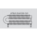 ISAN SPIRAL RAO2 radiátor na zem kov (RAL 9006) 3000/76x2,5x156 ZRAO276156300F20