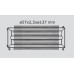 ISAN SPIRAL RAT3 radiátor na zem kov (RAL 9006) 2500/57x2,5x137 ZRAT357137250F20