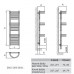 ISAN SULIA koupelnový radiátor antracit (S 02) 1205/350 DSUL 1205 0350 61