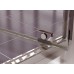 RONAL JA1 JAZZ-Line jednokřídlé dveře 80cm, matný elox/sklo čiré JA108000107