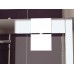 RONAL JAT JAZZ-Line boční stěna v 90° pro JA1, 90 cm, aluchrom/sklo černé JAT09005055