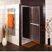 RONAL JA1 JAZZ-Line jednokřídlé dveře 80cm, matný elox/sklo čiré JA108000107