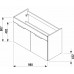 Jika CUBE Skříňka s umyvadlem 100x43cm, s 2 dveřmi, bílá H4536511763001