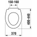 Jika ZETA termoplastové sedátko s poklopem, plastové úchyty H8932710000001