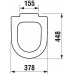 Jika DEEP BY WC sedátko bez poklopu kovové úchyty H8932823000631