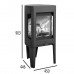 Jotul F 163 C CB konvekční krbová kamna černý lak 30023267+50037432+50036913