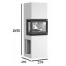 Jotul FS 74 obestavba s krbovou vložkou I 520 CB FRL, 3skla, 30044746+51046196