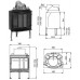 Jotul I 18 RTD HARMONY krbová vložka modročerný smalt 341103