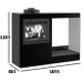 Jotul CUBE GG WS obestavba s krbovou vložkou I 530 RH, rovné sklo, 341283+CUBE