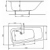 KOLO Split asymetrická vana 150x80 levá XWA1651000