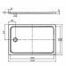 KALDEWEI CAYONOPLAN 2267-1, vanička 900x1400x25mm, Antislip, bílá 362730000001